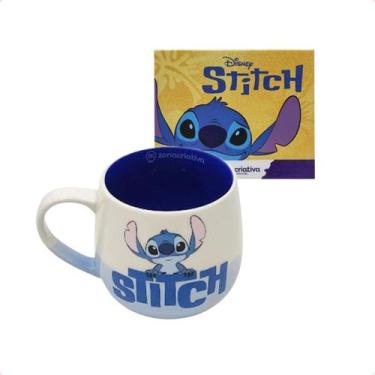 Imagem de Caneca Stitch Disney 400Ml Em Cerâmica - Ideal Para Café - Zonacriativ