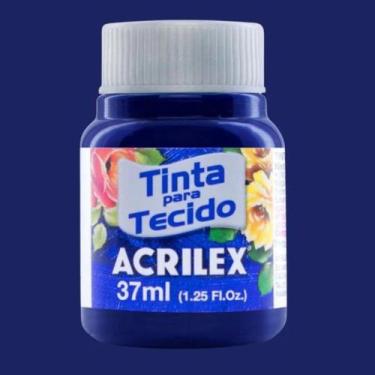 Imagem de Tinta para Tecido Fosca 37ml Acrilex - Cores Frias - 04140, AZUL MARIN