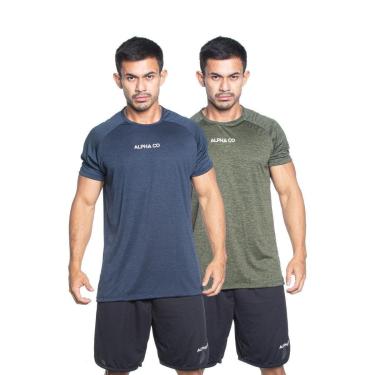 Imagem de Kit 2 Camisetas Dry Alpha Co Masculina-Masculino