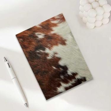 Imagem de Caderno com estampa de vaca, caderno A5 para anotações de escritório, agenda de 21 x 14,7 cm, agenda, diário de viagem, presentes para amantes de vacas-4