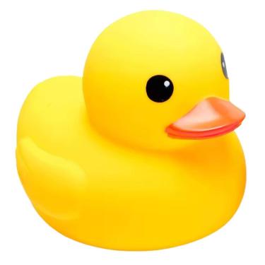 Imagem de Pato de Borracha 20cm Grande Bebê Brinquedo banho Patinho Banheira Gigante - PANAMI