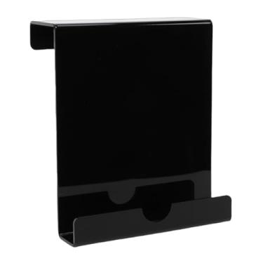 Imagem de Fockety Suporte para tablet para esteira, suporte transparente de acrílico para bicicleta ergométrica, suportes para livros para esteira para tablets, revistas e livros (Preta)