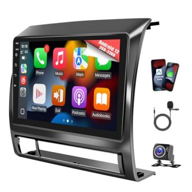 Imagem de Naifay Android 12 estéreo para Toyota Tacoma 2005-2015 atualização de rádio com WiFi 5G, sem fio, Android Auto/tela sensível ao toque/navegação GPS/Bluetooth/rádio FM/câmera de backup AHD/microfone