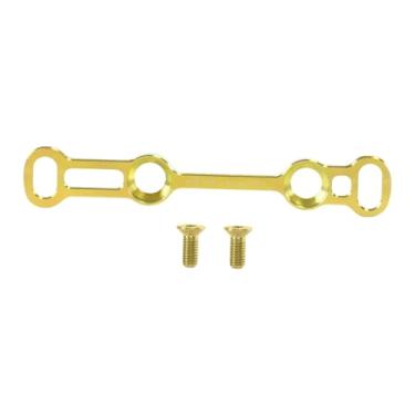 Imagem de KiBcsLic Adaptador para freio a disco de bicicleta de estrada, suporte de montagem, conversor de suporte de peças de reparo, adaptador de montagem de pinça de, Dourado 7.9 X 1.3 Cm