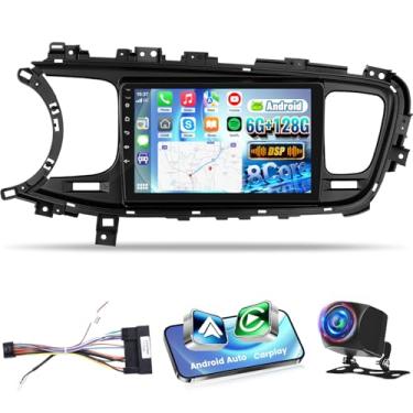 Imagem de [8 Core 6+128G] para Kia Optima K5 2013 2014 2015 Upgrade Radio: NHOPEEW 9 polegadas IPS Touchscreen Android Stereo - Carplay sem fio e Android Auto, página inicial personalizada, 5G/WiFi, AI DSP/EQ +