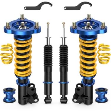 Imagem de AUTOSTARSHIP Conjuntos de 4 amortecedores de mola helicoidais de suspensão ajustáveis em altura compatíveis com Honda Civic Acura CSX 2006 2007 2008 2009 2010 2011