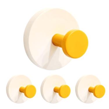 Imagem de WSHSTS 2026 Novos ganchos de toalha de parede adesivos com design de trava dupla, suporte adesivo colorido resistente – ganchos de chuveiro impermeáveis para pendurar casaco, roupas, gancho de armário