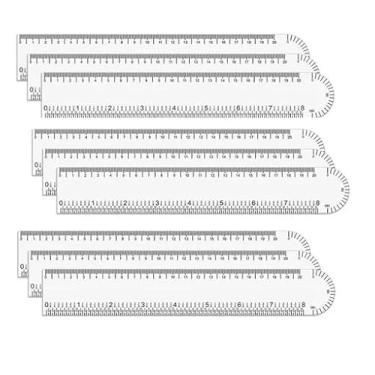 Imagem de Kit 50 Régua Ferragista Flexível Para Brindes 20cm