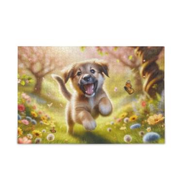 Imagem de Quebra-cabeça de dança de cachorro quebra-cabeça de 500 peças quebra-cabeça engraçado para adultos