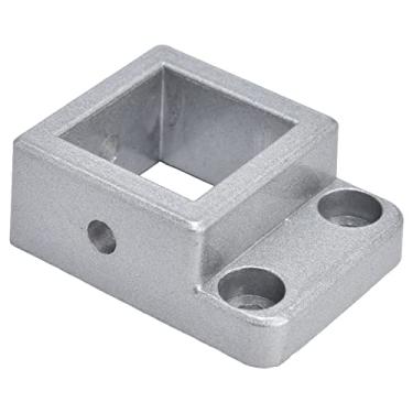 Imagem de Perfis de alumínio Conector Base fixa Suporte de canto quadrado de 1 via Design de slot durável de alta dureza para estrutura de móveis DIY Material de alumínio de construção