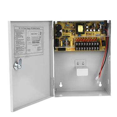 Imagem de aqxreight Caixa de Fonte de Alimentação de Controle de Acesso - Unidade de Alimentação Regulada por PWM de 12V Com Desligamento Retardado para Sistemas de Entrada Segura, Backup Confiável de UPS,