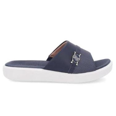 Imagem de Chinelo Usaflex Feminino Plataforma Slide em Couro-Feminino
