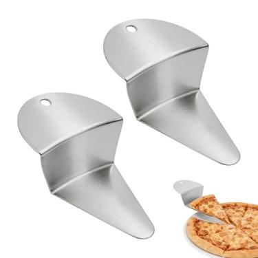 Imagem de 2 Unidades Espátula em Aço Inoxidável para Primeira Fatia de Tarte, Espátula Antiaderente para Fatiar na Perfeição Bolos Pizzas Sobremesas e Outros Produtos de Confeitaria