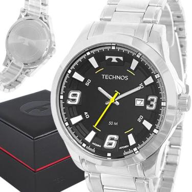 Imagem de Relógio Technos Masculino Prata Top Original Prova D'água