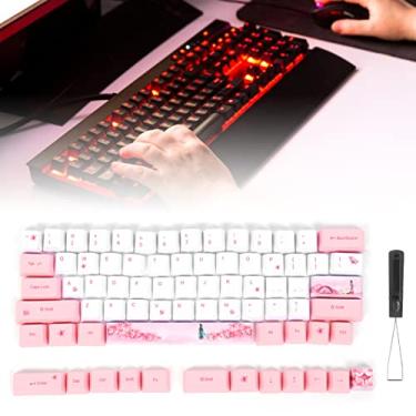 Imagem de Generic Teclas Coloridas de Sublimação, Resistentes Ao Desgaste, Teclas de Teclado Com Cores Ricas, 73 Peças, Padrão Bonito para Entusiastas de Teclado Mecânico (Generic1w2v3ypjfa-12)