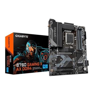 Imagem de Placa-Mãe Gigabyte B760 GAMING X AX Rev. 1.0, LGA 1700, Wifi, DDR4, Preto - B760 GAMING X AX DDR4-Unissex