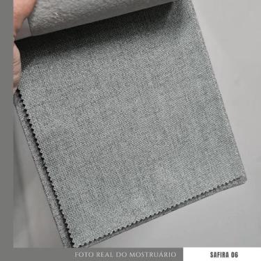 Imagem de Sofá  Pierri Bipartido Tecido Linho Pé Base Madeira  300cm - 4R Estofa