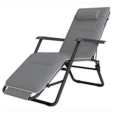 Imagem de ONDHGFBGB Cadeira de jardim espreguiçadeira dobrável leve e portátil para uso externo