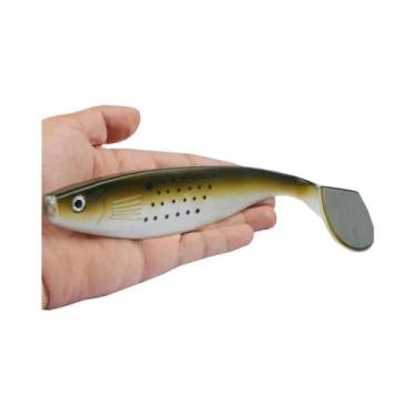 Imagem de Isca Artificial Extra Grande De 23,5cm Com Cauda Em T Para Pesca Em Al