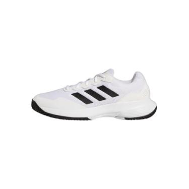 Imagem de adidas Tênis masculino Gamecourt 2.0, Branco/Preto/Branco, 47