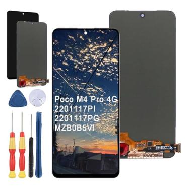 Imagem de Yuxyiony Nova tela de substituição para Xiaomi Poco M4 PRO 4G 2201117PI 2201117PG MZB0B5VI Tela de reparo de tela LCD e acessórios de ferramenta de substituição