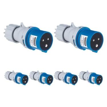 Imagem de Kit 6 Plugue Móvel Ind 2p+t 16A 220-250 Vca 6H Tramontina -