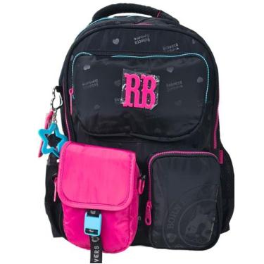Imagem de Mochila Escolar Rebecca Bonbon Menina Feminina R26223 Bolsa Brinde Liv