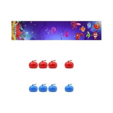 Imagem de Jogo De Curling De Mesa Para Adolescentes E Adultos Com 8 Patins De 16