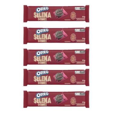 Imagem de Kit 5 Biscoito Oreo Selena Gomez - Leite Cond. E Canela 90g