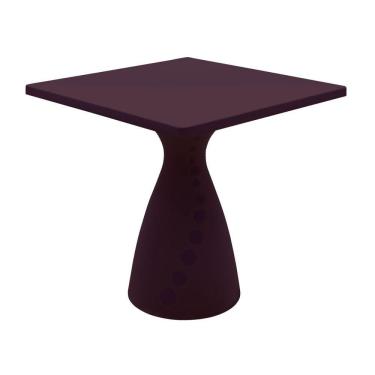 Imagem de Mesa Quadrada Tramontina Flut em Polietileno Marrom Café