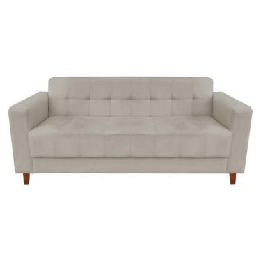Imagem de Sofá 3 Lugares Arezzo Suede Marrom Rato