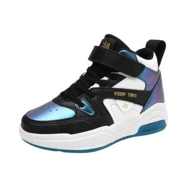 Imagem de Tênis De Basquete Para Crianças Duráveis, Respiráveis, Antiderrapantes