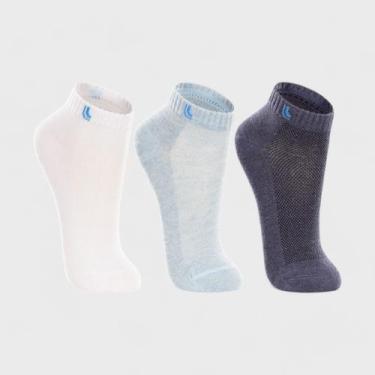 Imagem de Kit Com 3 Pares De Meia Infantil Cano Curto Lupo Sport, 0927, 30a36