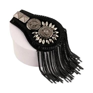 Imagem de Novo desempenho de palco borla ombro crachá terno vestido ombro flor d