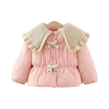 Imagem de Casaco De Inverno Para Menina Com Design De Laço Fofo E Quente Para Id