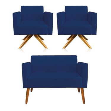 Imagem de KIT 01 NAMORADEIRA E 02 POLTRONAS MARISA