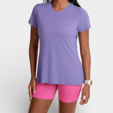 Imagem de Camiseta Lupo Crepe AirDry Feminina - Roxo - P, P