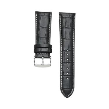 Imagem de Pulseira De Relógio Masculina Em Couro Genuíno 22mm-28mm Com Fecho De 