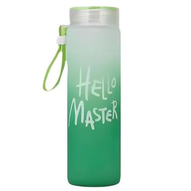 Imagem de Garrafa Água Academia Fitness Degrade 500ml Hello Master, Verde