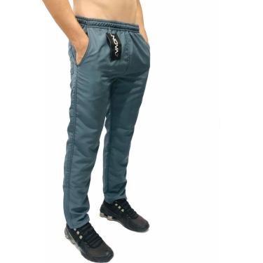 Imagem de Calça Masculina Tactel Plus Size Tamanho Extra Grande Especial 3 Bolsos Elástico Cordão Academia-Masculino