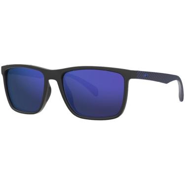 Imagem de Óculos de Sol HB Iconic - Preto Fosco 56 - Espelho Azul-Unissex