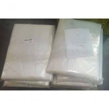 Imagem de Saco Plástico Transparente Pe 40x60 Esp.0.06 C 5kg para Embalagem Resistente Higipack