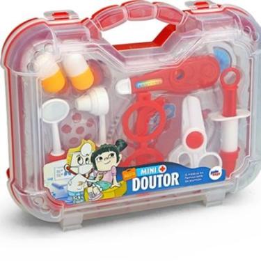 Imagem de Maleta Doutor Grande Pakitoys Colorida 12 Acessórios Infantil 3 Anos