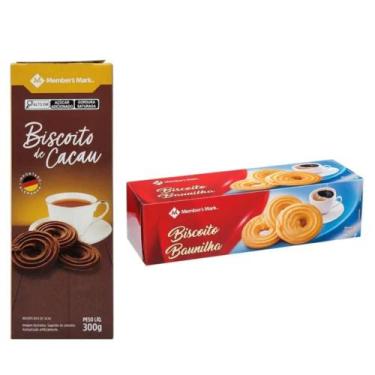 Imagem de Combo Biscoitos Alemães Importados Members Mark 2 Un  Chocolate e Baun