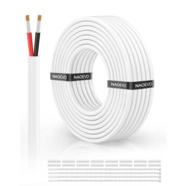 Imagem de Fio elétrico NAOEVO 18 Gauge 2 condutores de 30 pés com revestimento d