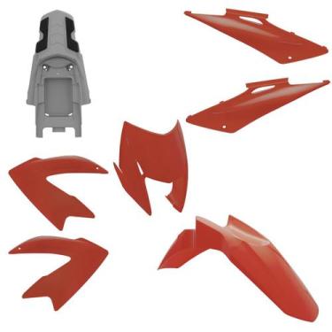Imagem de Kit Carenagem Moto Honda Bros 150 2009 a 2011 5 Peças Pro Tork Substit