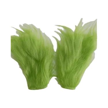 Imagem de Fantasia De Natal Grinch Monstro Verde De Cabelos Verdes Estranhos 202