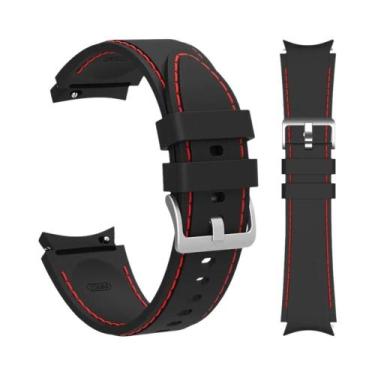 Imagem de Pulseira De Silicone Para Samsung Galaxy Watch 40mm 44mm 45mm 43mm 47m