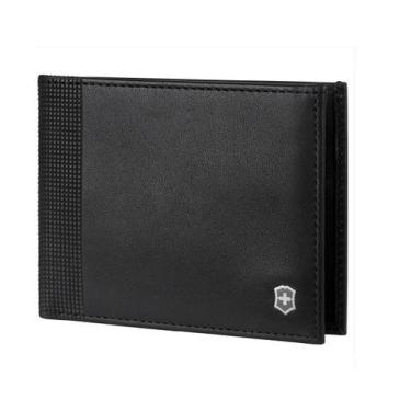 Imagem de Carteira masculina em Couro Proteção RFID Altius Alox slim Bi-Fold Vic