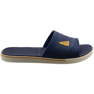 Imagem de Chinelo Masculino Adulto Conforto Slide Rider Spiner Cor:AzulTamanho:4